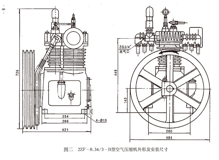 B type air compressor